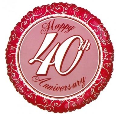 40th wedding anniversary balloon