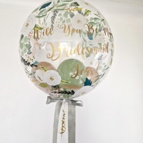 Personalised Bridesmaid Bubble Balloon