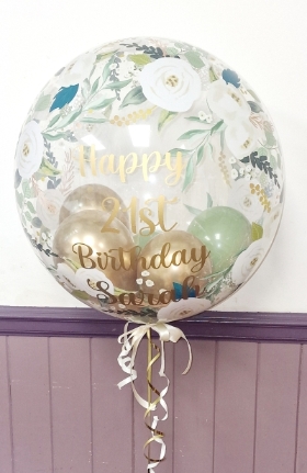 Personalised Flower Birthday Balloon
