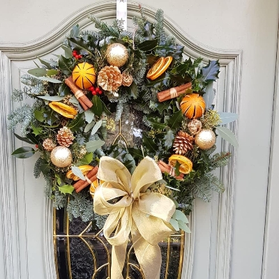 Gold Christmas Wreath