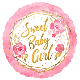 Sweet baby girl balloon