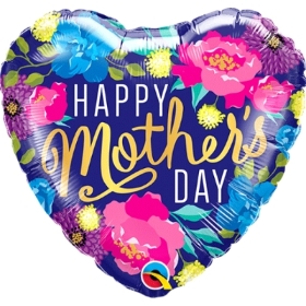 Happy Mothers day Colourful Peonie Balloon