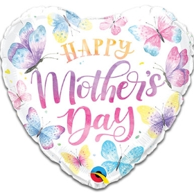 Mothers day Watercolour Butterfly Balloon