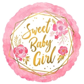 Sweet baby girl balloon